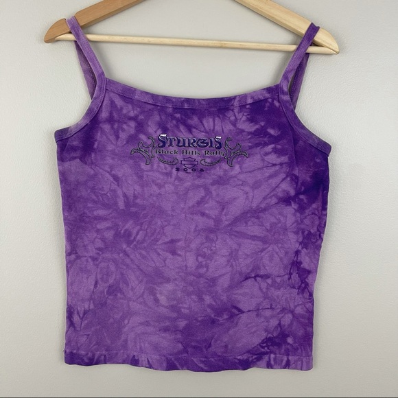 HARLEY-DAVIDSON Purple Tie Dye Sturgis Black Hills Rally Rapid City S.D Tank Top - Picture 1 of 8